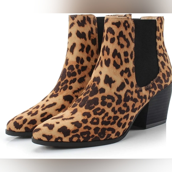 Leopard Print Heeled Booties - Picture 6 of 6